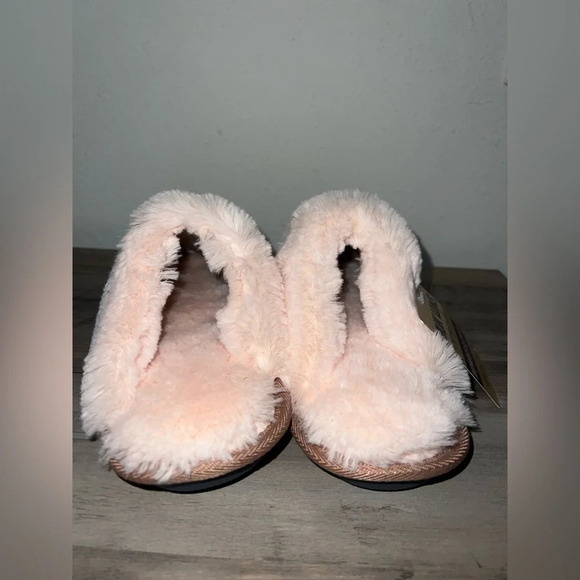 MUK LUKS Women's Angled Sparkle Scuff Slipper,Rose Gold, Size L, NWT - Picture 6 of 7